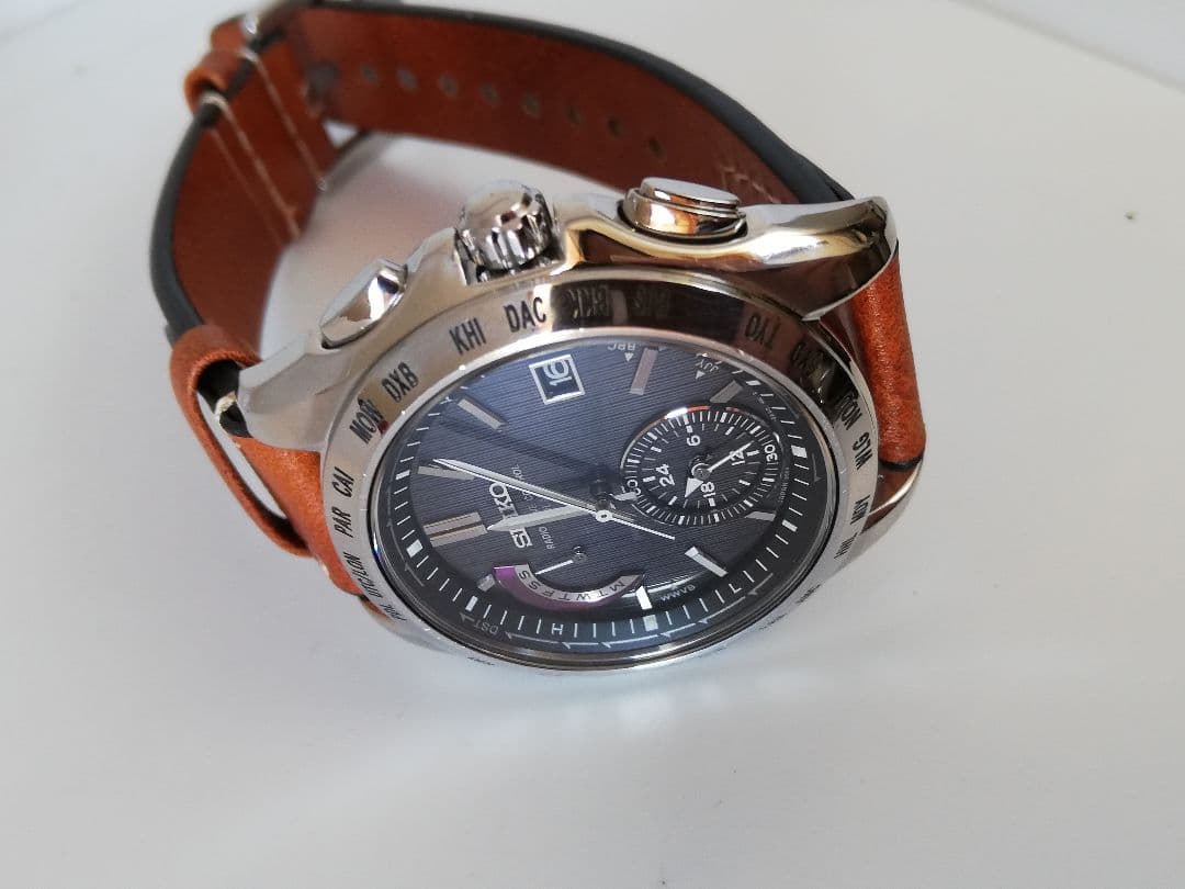 電波ソーラー、ベルト新品、美品】セイコー ブライツ 8B54-0AA0 - メルカリ