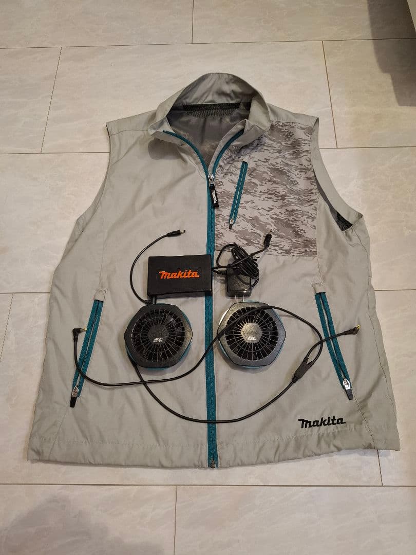 マキタ　空調服　ベスト　セット 楽天市場】□マキタ 充電式ファンベスト FV215DZ 紺(デニム調)＋ファン