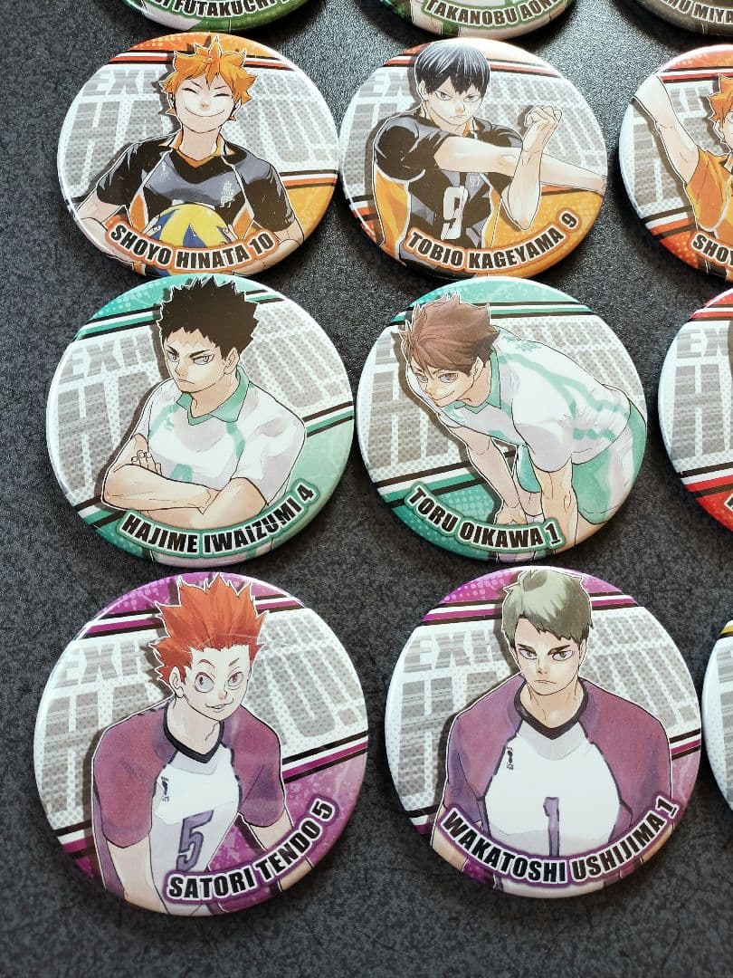 ハイキュー コレクション缶バッジ ハイキュー展 黒尾 孤爪 及川 影山