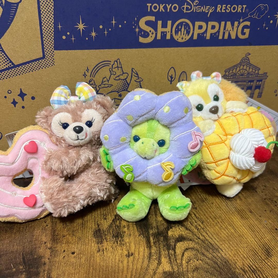 ダッフィー＆フレンズ　フィルドウィズジョイ！　ぬいぐるみバッジ　3点セット ✨✨✨ 🍩💖✨🍩💖✨🍩💖✨ Duffy and friends Filled with Joy