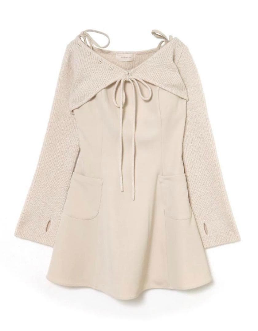 andmary Lamia knit set mini dress - メルカリ