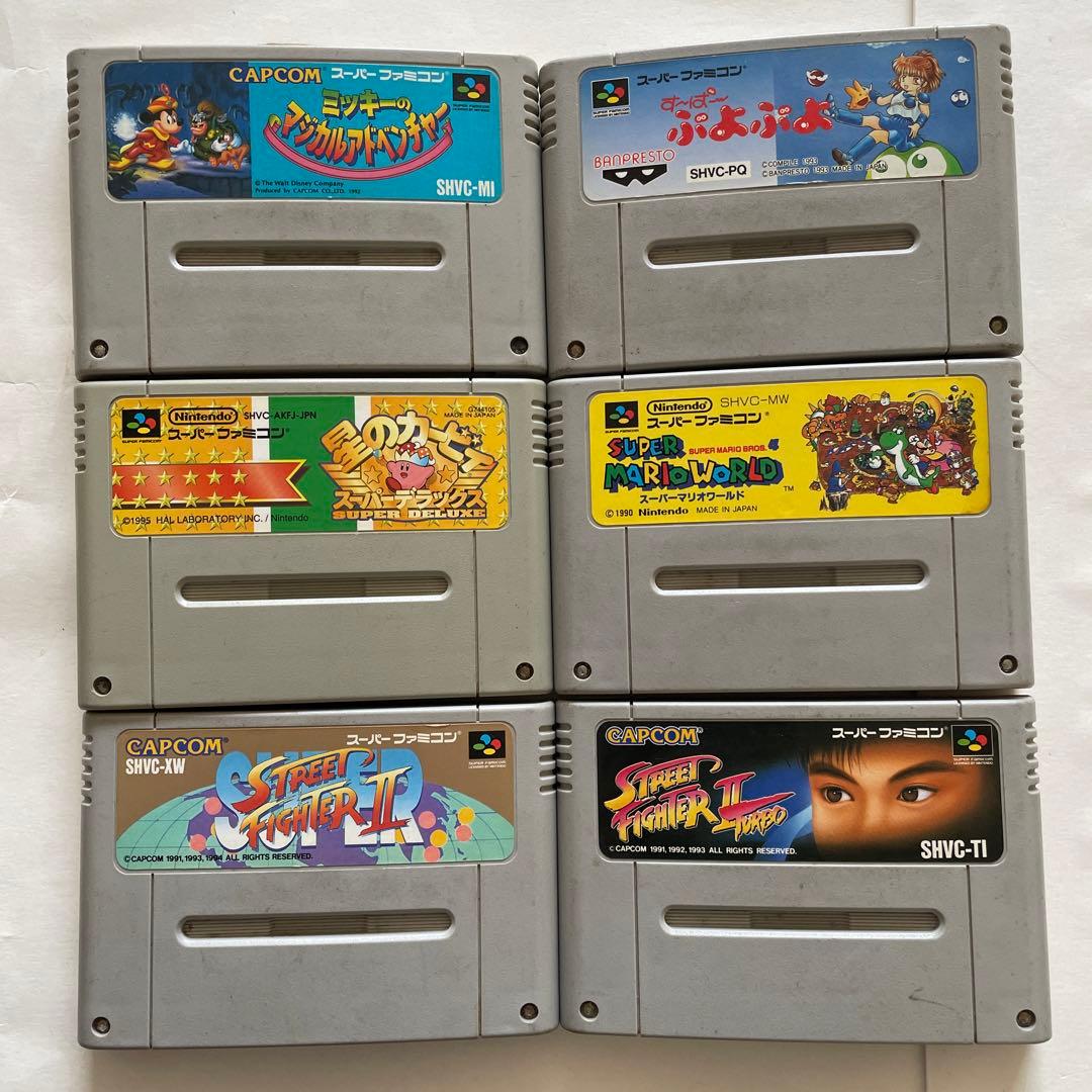 used】スーパーファミコン カセット 6本セット - メルカリ