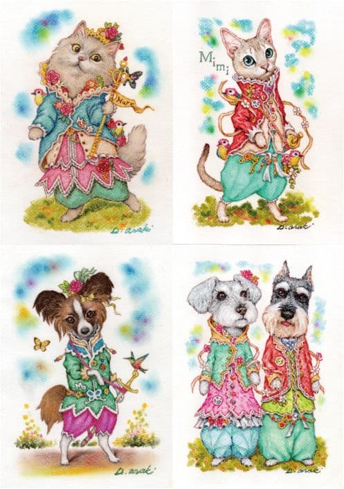 フォロワー様は価格から10％OFF【ペット画オーダー (A5用紙 1匹描き)】