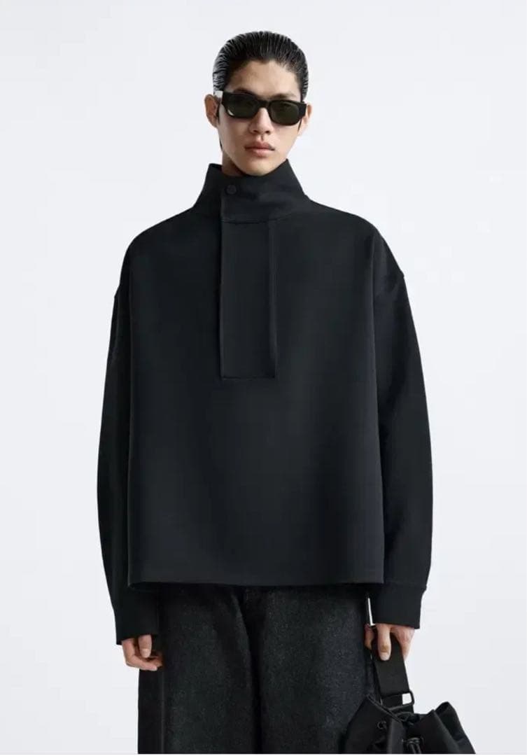 ZARA STUDIO NICHOLSON カンガルーポケット シャツジャケット - メルカリ