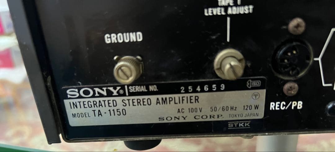 希少美品ソニーTA-1150プリメインアンプ中古メンテナンス済みビンテージ動作品