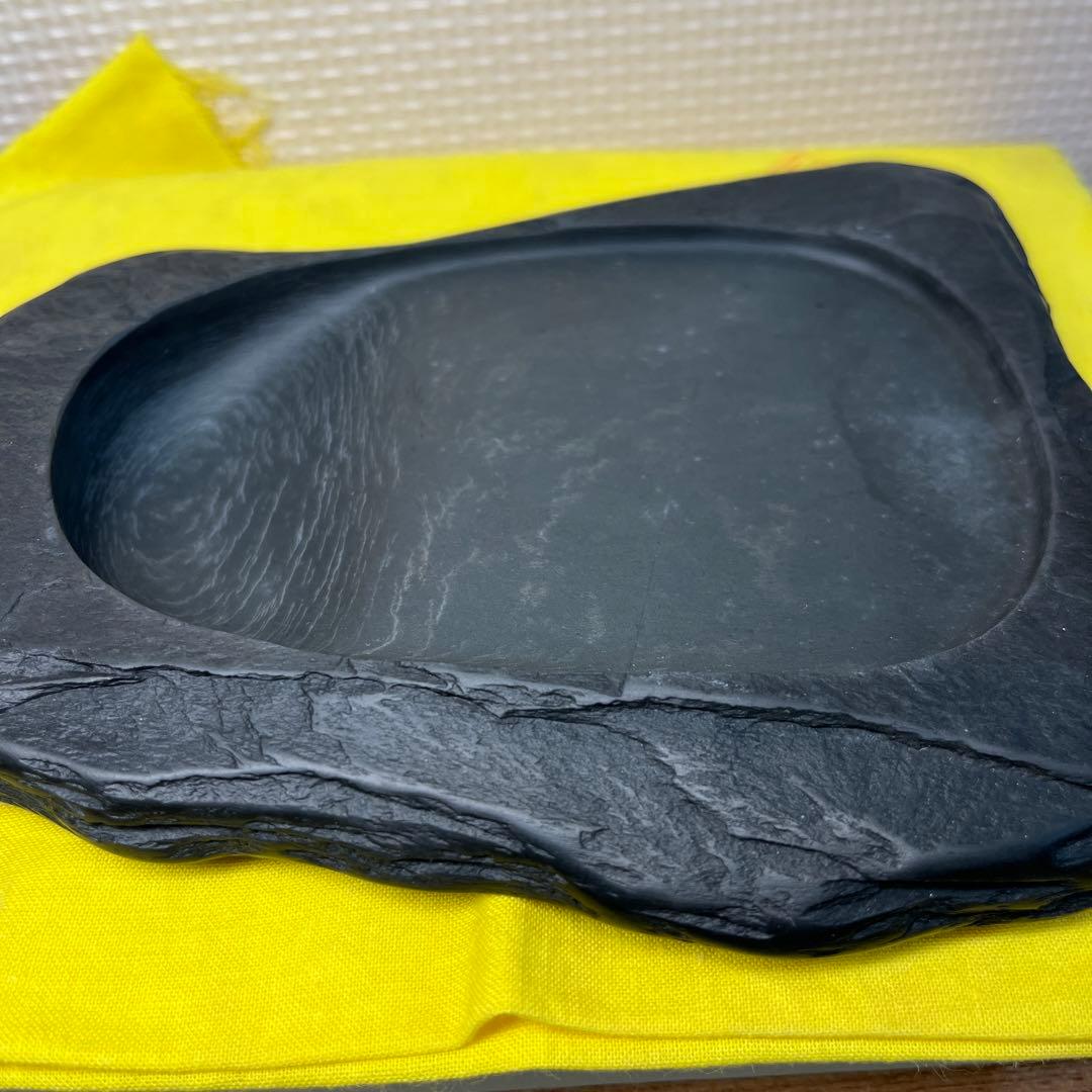 近江名産 石紋綺麗 ⭕️希少 高島虎斑石硯 福井永昌堂製 天然硯 泰石作