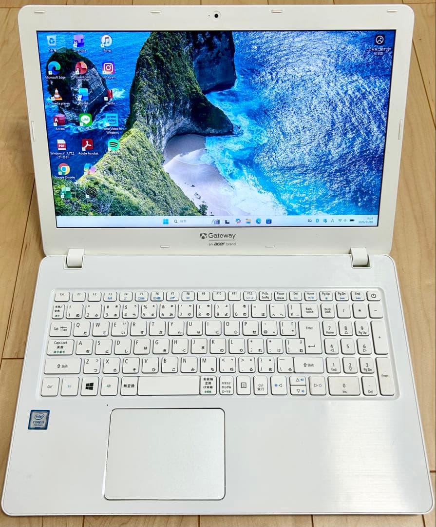 ノートPC ホワイト Corei5 SSD 256GB HDD 1TB オフィス ys-z762-n15w.jpg