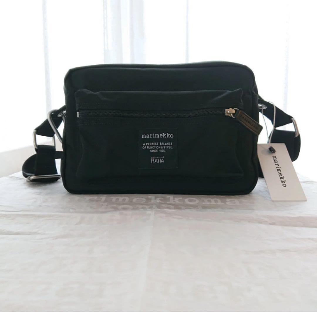 休止前の特別価格 新品 正規品 マリメッコ my things ブラック marimekko（マリメッコ） 並行輸入品 My Things Shoulder Bag マイ