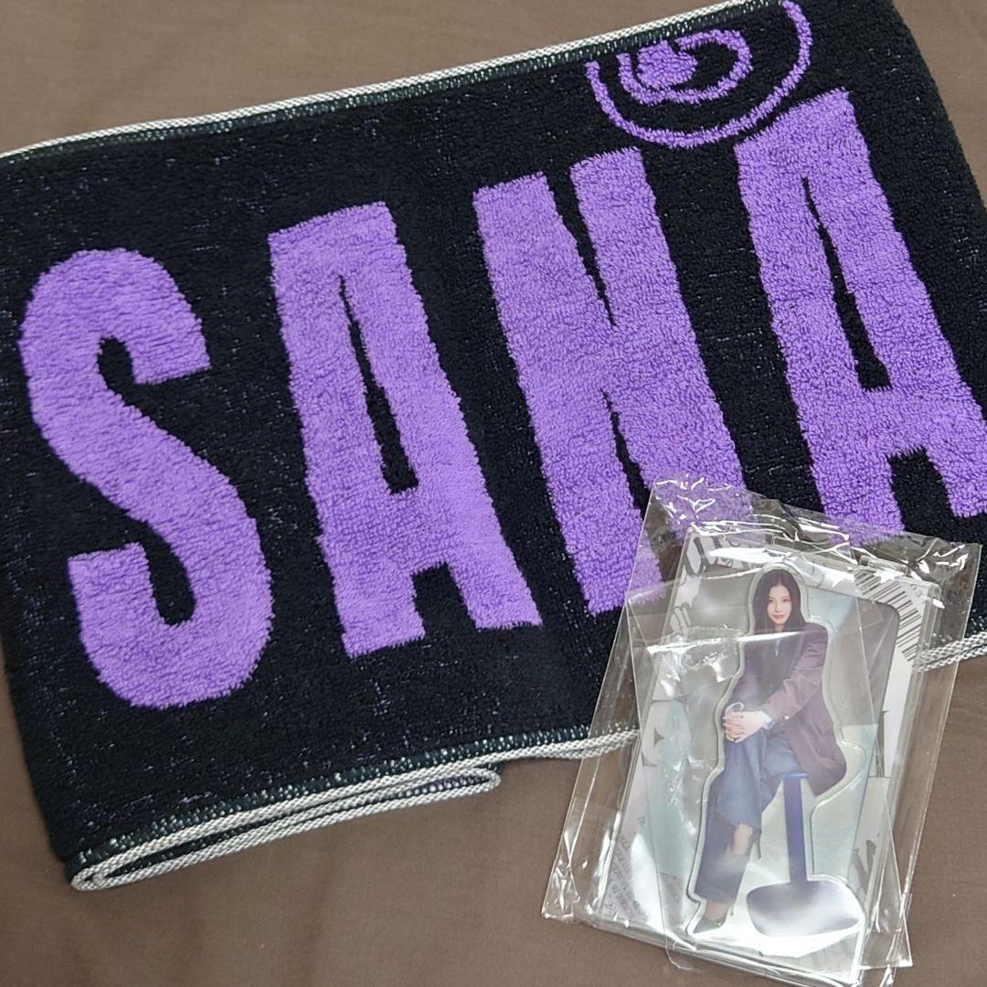 TWICE サナ マフラータオル シーグリ フォトカードスタンド セット TWICE サナ マフラータオル シーグリ フォトカードスタンド DIVE 3点