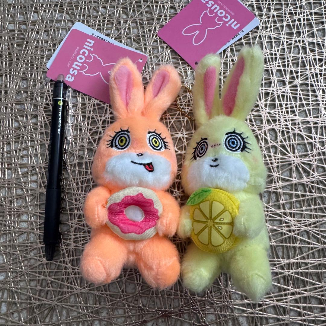 ☆nicousa藤田ニコル ぬいぐるみ ウサギ 2体セット(定価2816円) - メルカリ