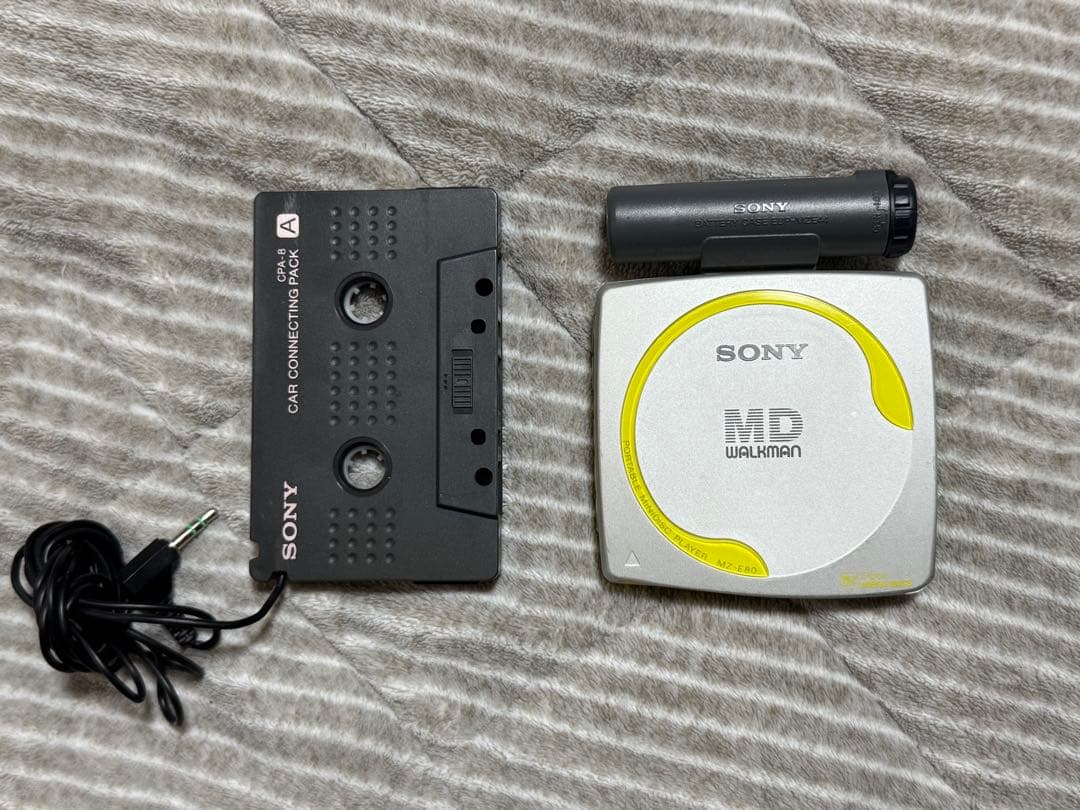 SONY MDウォークマン MZ-E80 動作品 乾電池ケース付き セット - メルカリ