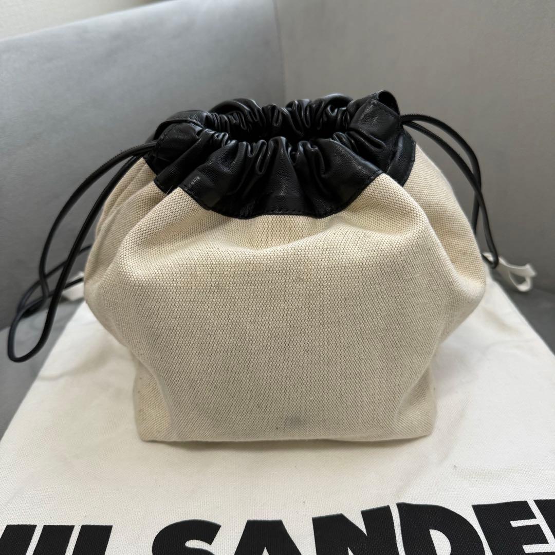 ジルサンダー ドローストリング ハンドバッグ ダンプリング 巾着