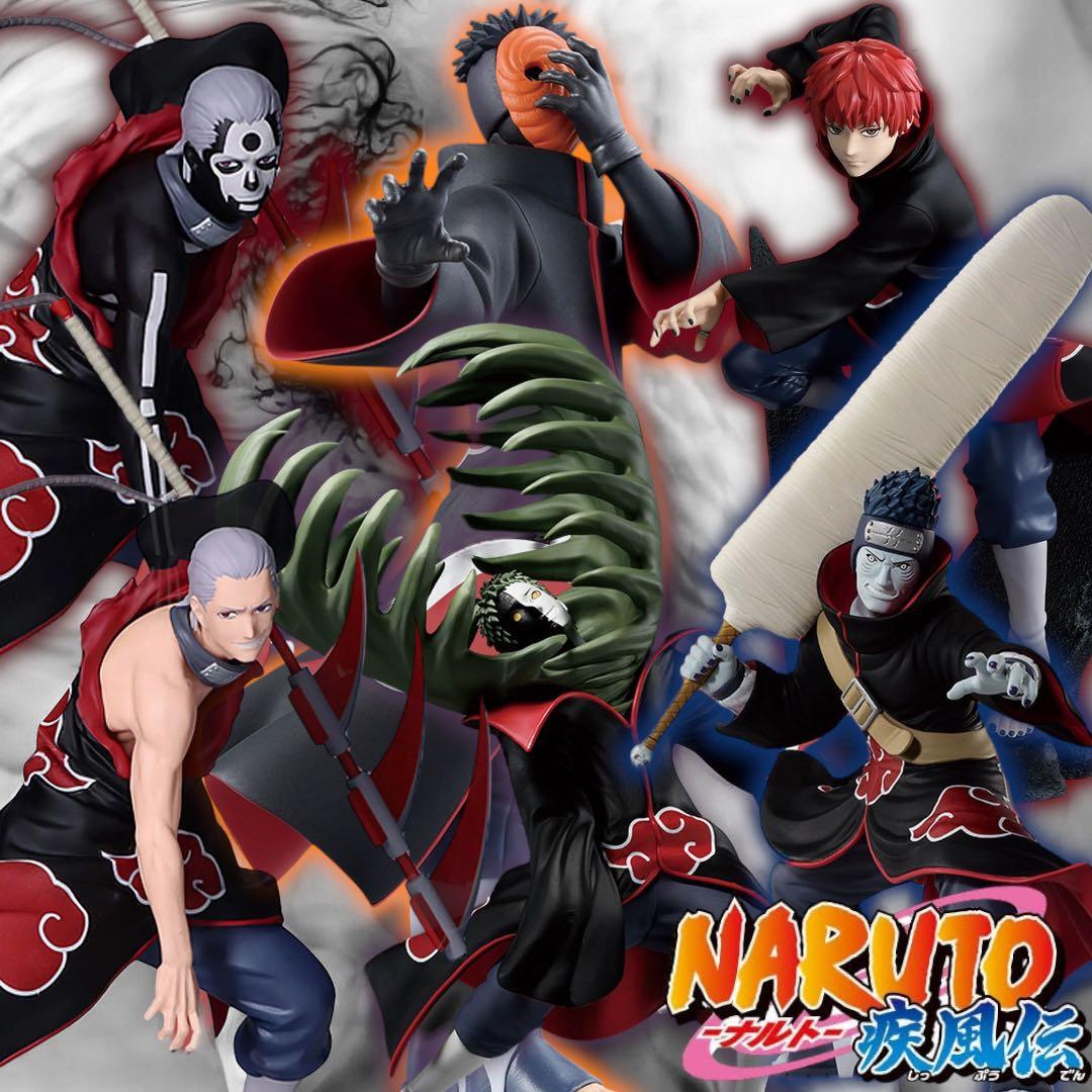 早い者勝ち！お得！NARUTO-ナルト- 疾風伝 暁フィギュア6体セット③