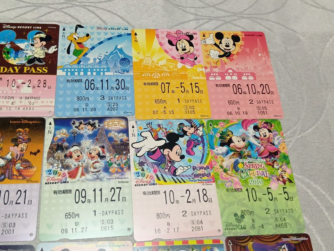 使用済 ディズニーリゾートライン フリーきっぷ まとめ売り 44枚