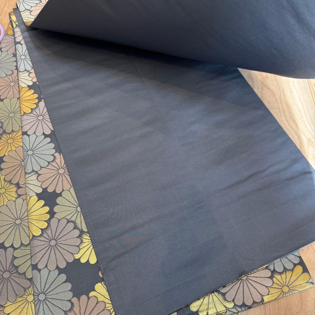 超美品 西陣織 陰山織物 箔屋清兵衛 六通 袋帯 草木染 袋帯 着物 443