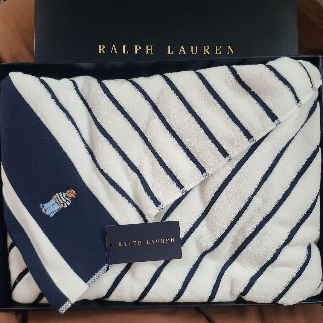 Ralph Lauren ストライプ タオルケット オックスフォード ストライプド タオルケット | RALPH LAUREN HOME