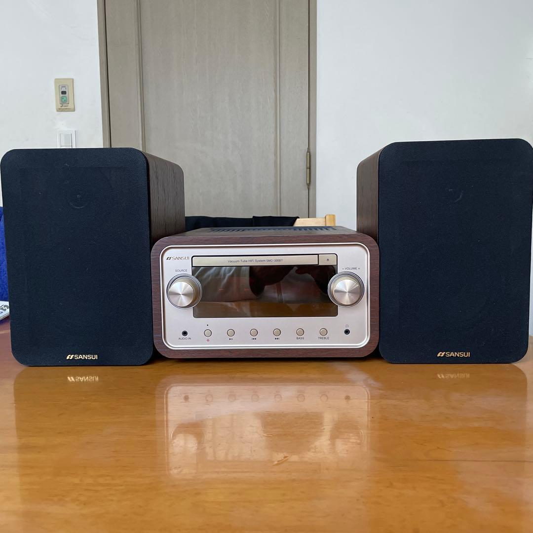 SANSUI CDステレオシステム SMC-300BT Amazon.co.jp: SANSUI 真空管ハイブリッドアンプ搭載CDステレオ