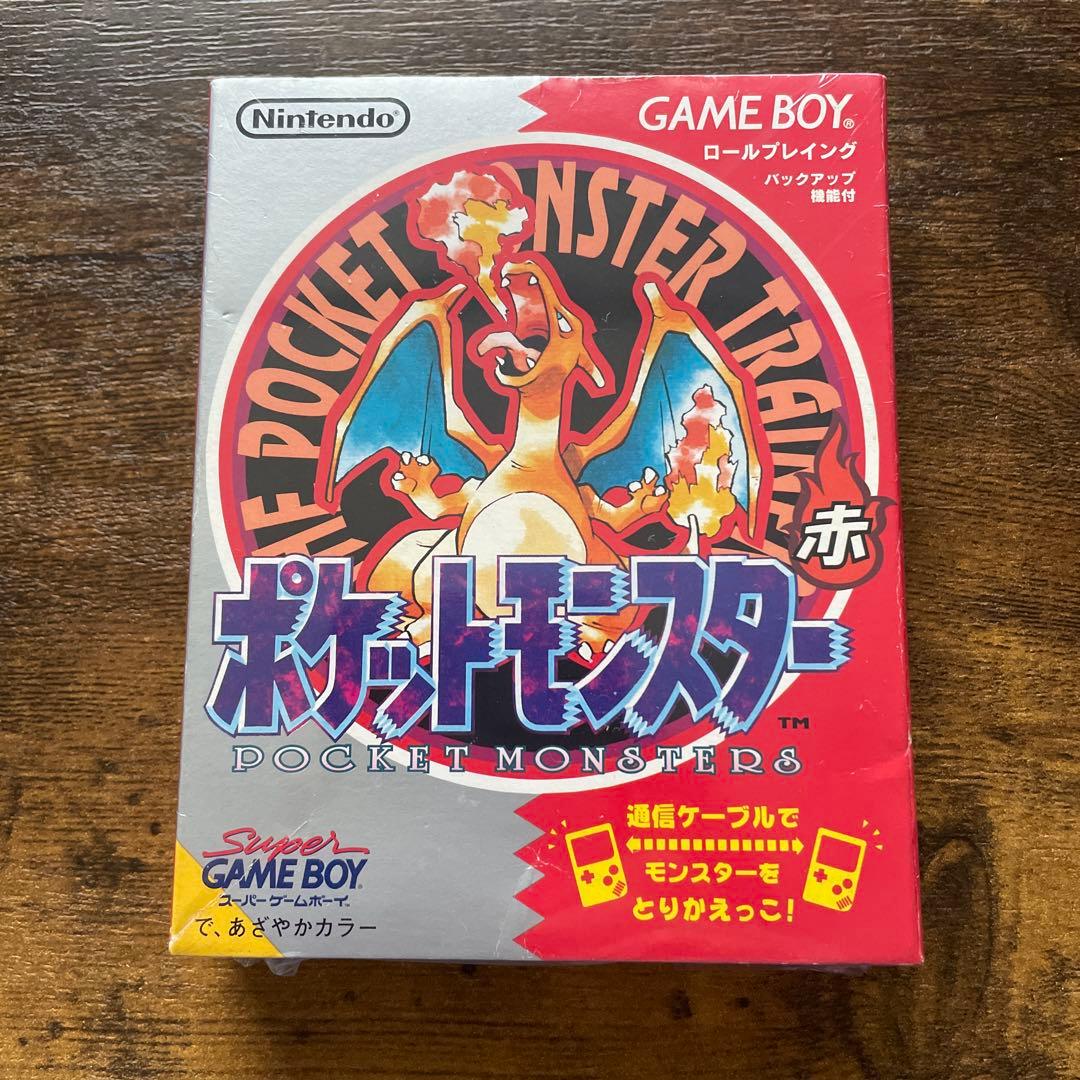 未開封 新品 シュリンク付】 ポケモン 赤(レッド) ゲームボーイ - メルカリ