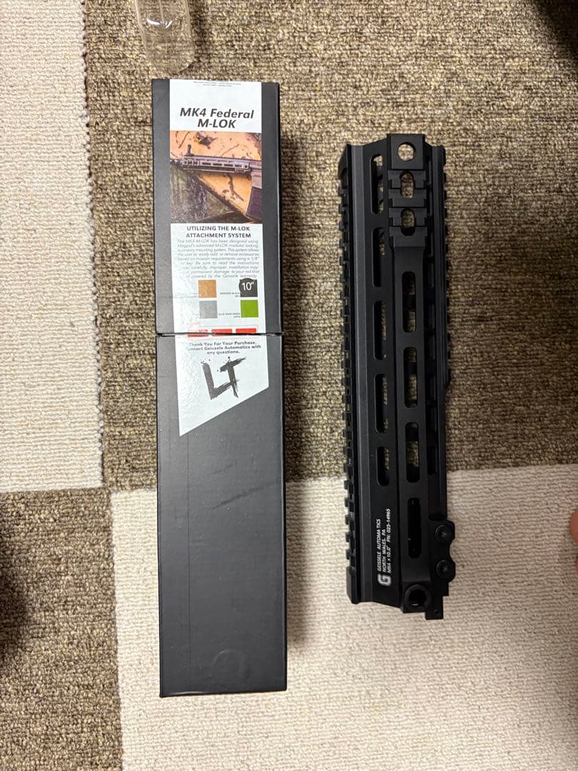 Geissele smr Mk4 10インチ ブラック ハンドガード Z-Parts GEISSELE SMR MK4 タイプ ハンドガード 10インチ GHK M4用 BK