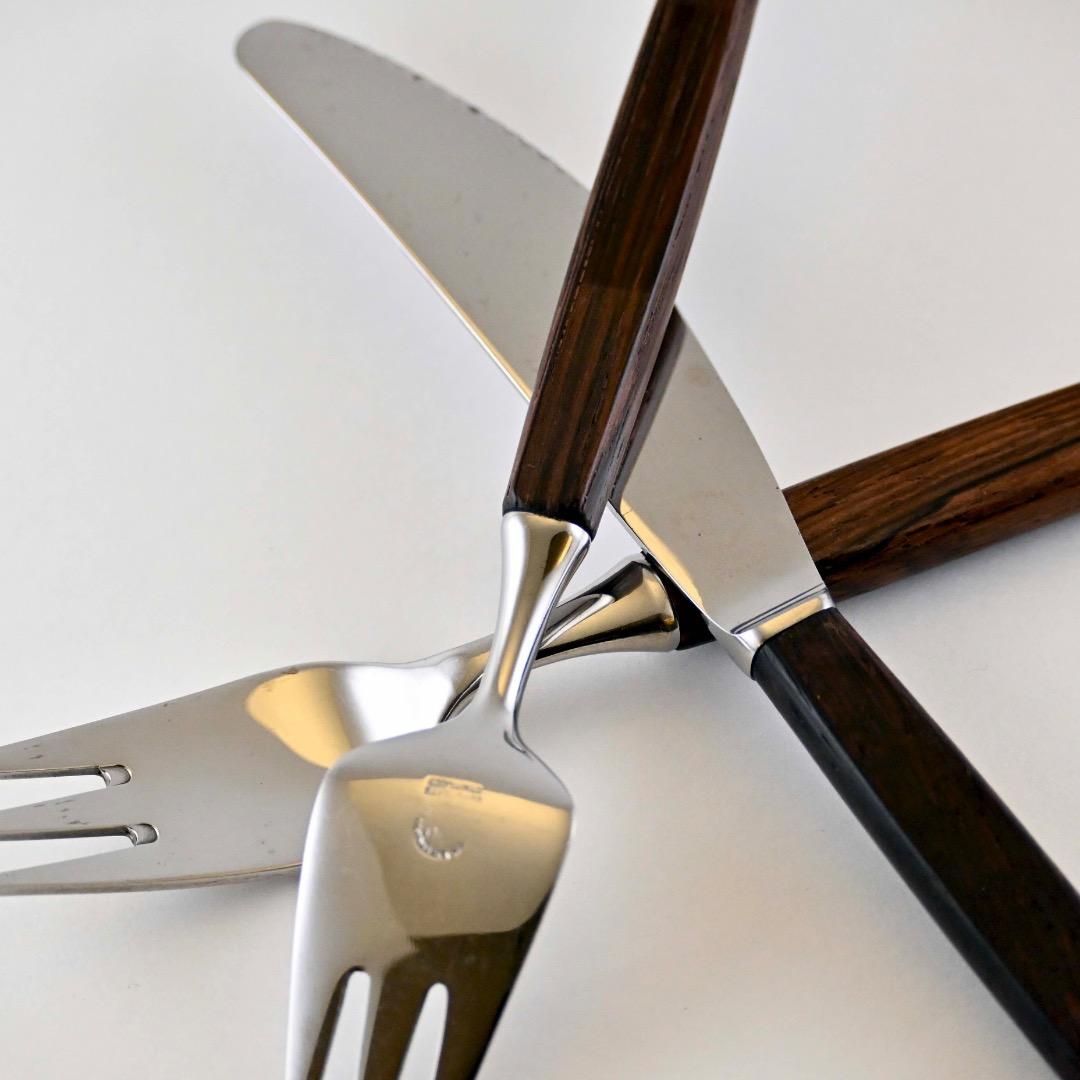 北欧ヴィンテージ★「ルンドトフテ社、ティアス・エックホフ」のカトラリーセット Lundtofte ルンドトフテ Tias Eckhoff ティアス・エッコフ Opus