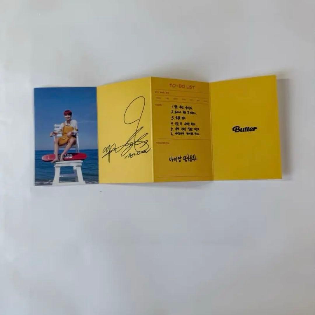 公式】BTS ジミンButter フォトカード サイン入り - メルカリ