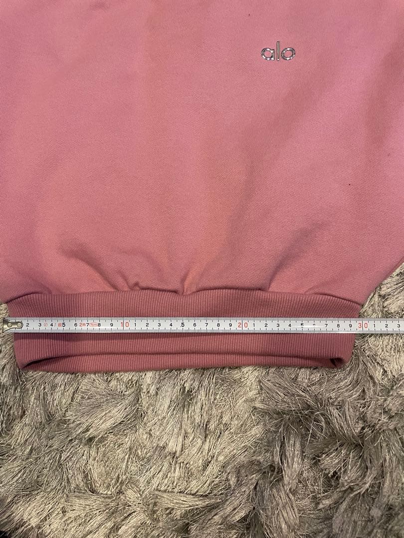 alo yogaピンク クロップドスウェット S alo S www.cosaga.com