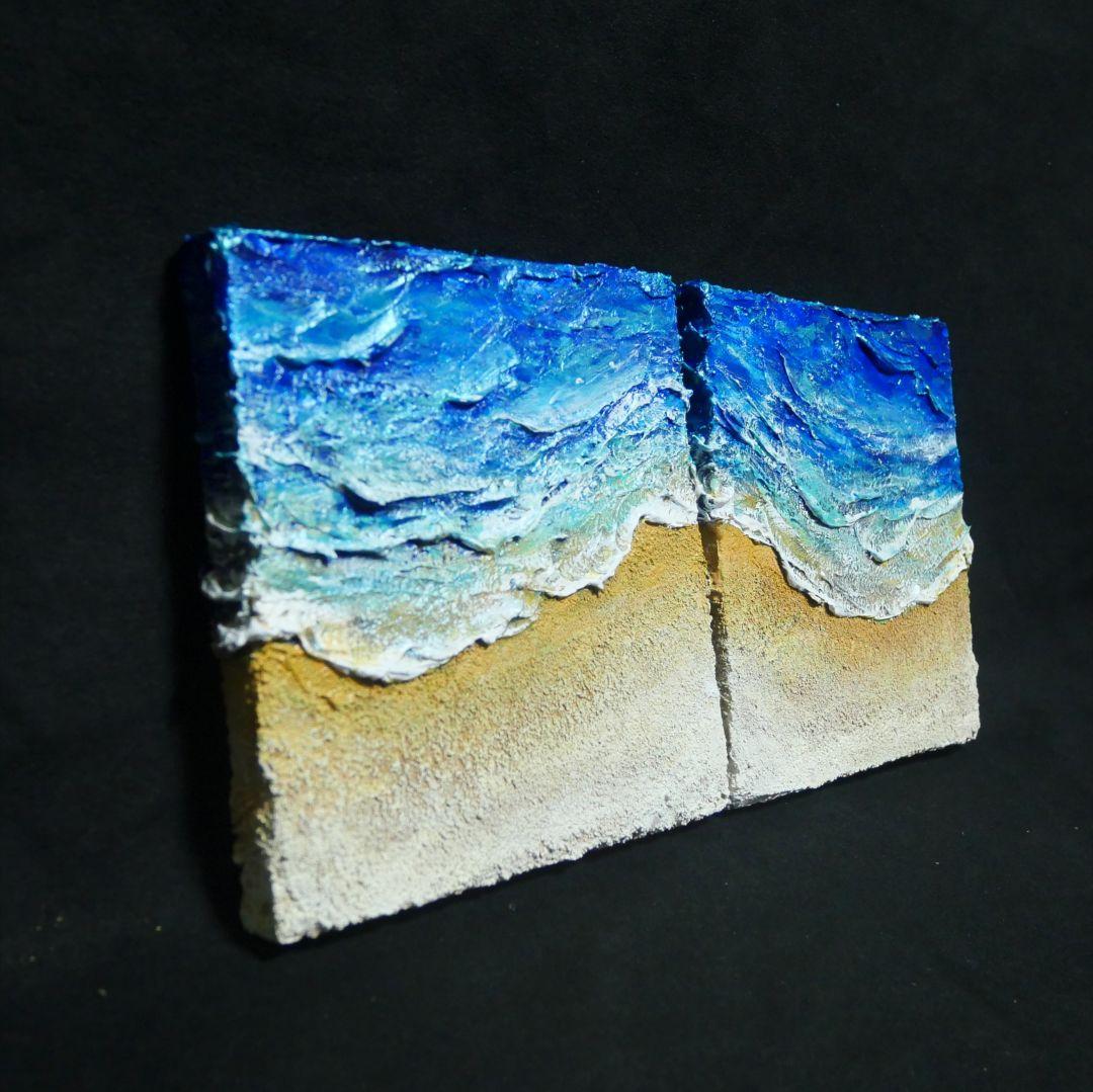 油絵 油彩 油彩画 絵 絵画 【海と波】 - メルカリ