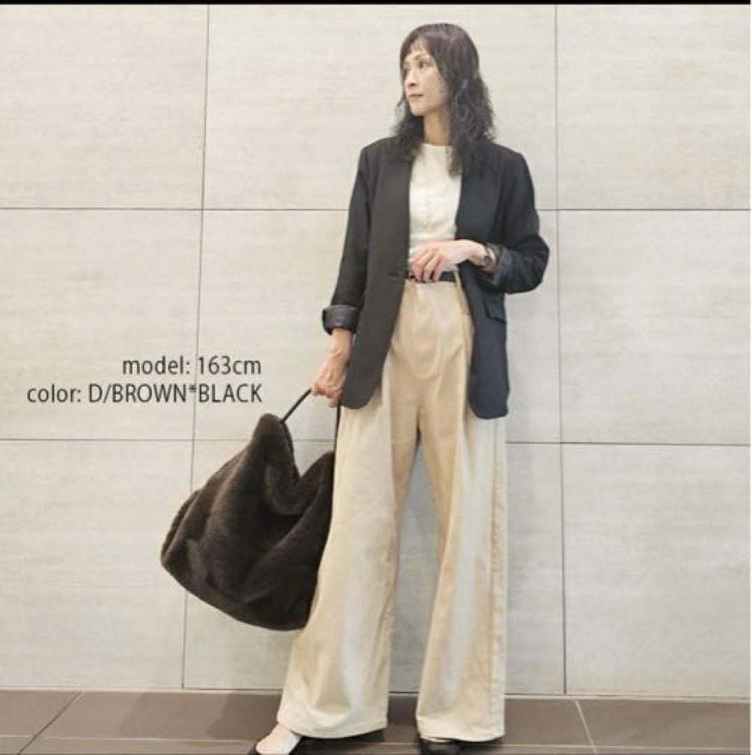 未使用品】VIOLAd'ORO エコファー レッキス バッグ ブラウン - メルカリ