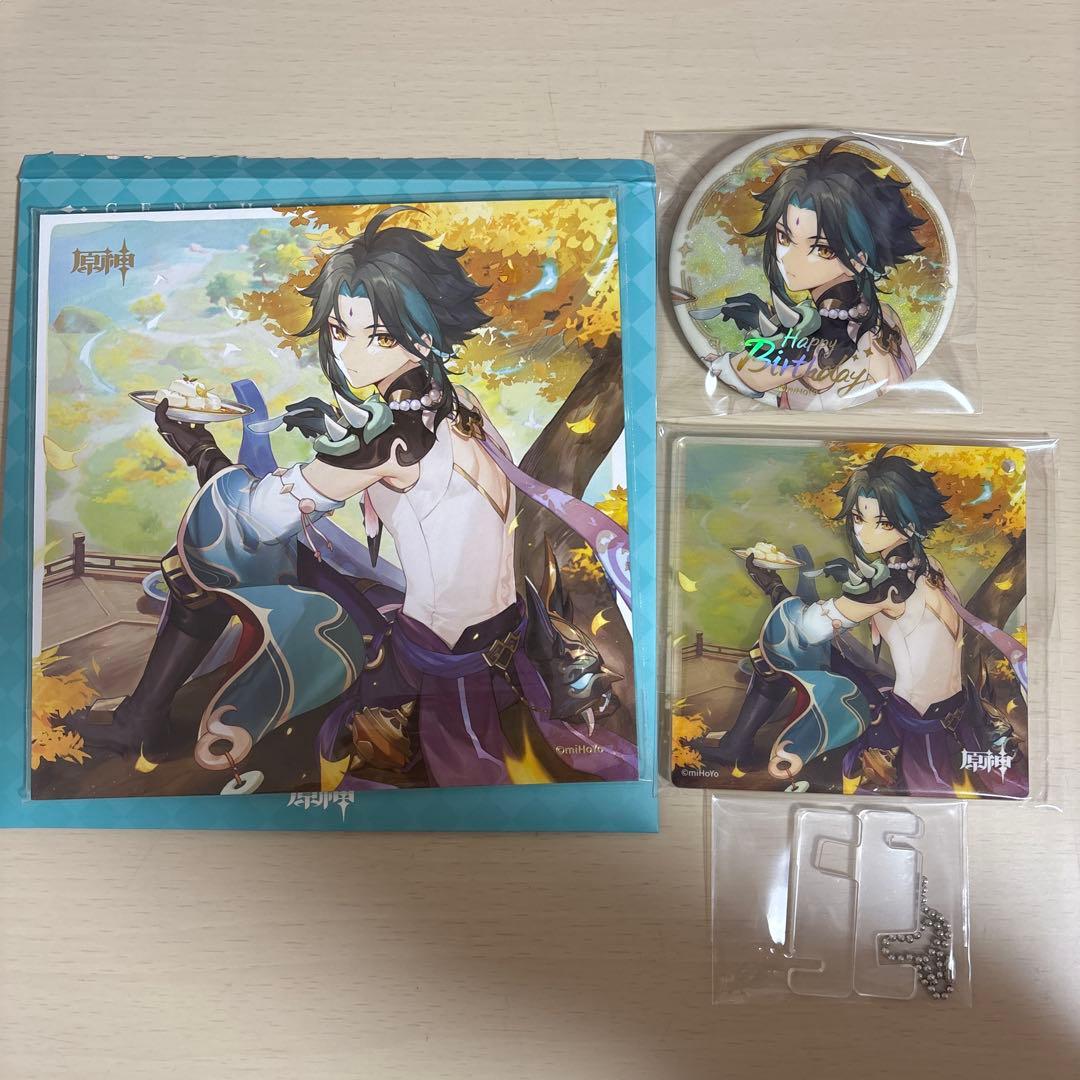 原神 魈 ショウ しょう 誕生日 色紙 アクスタ 缶バッジ - メルカリ