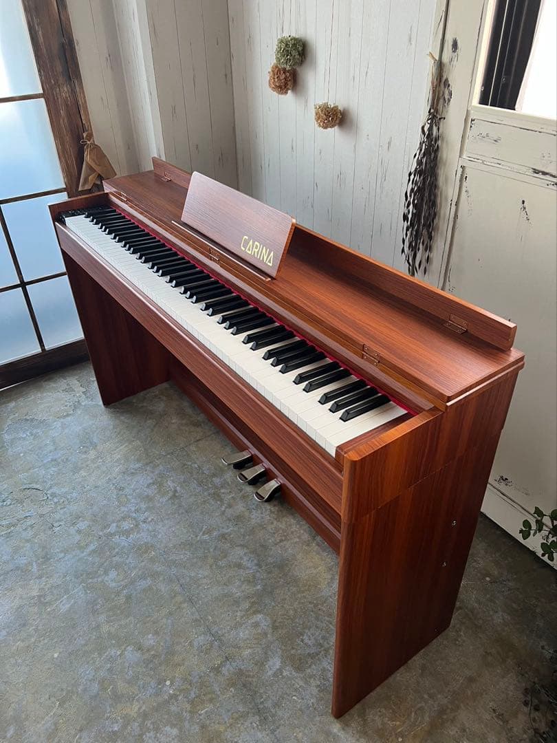電子ピアノ88鍵盤 ハンマーアクション鍵盤 3本ペダル ウォールナット