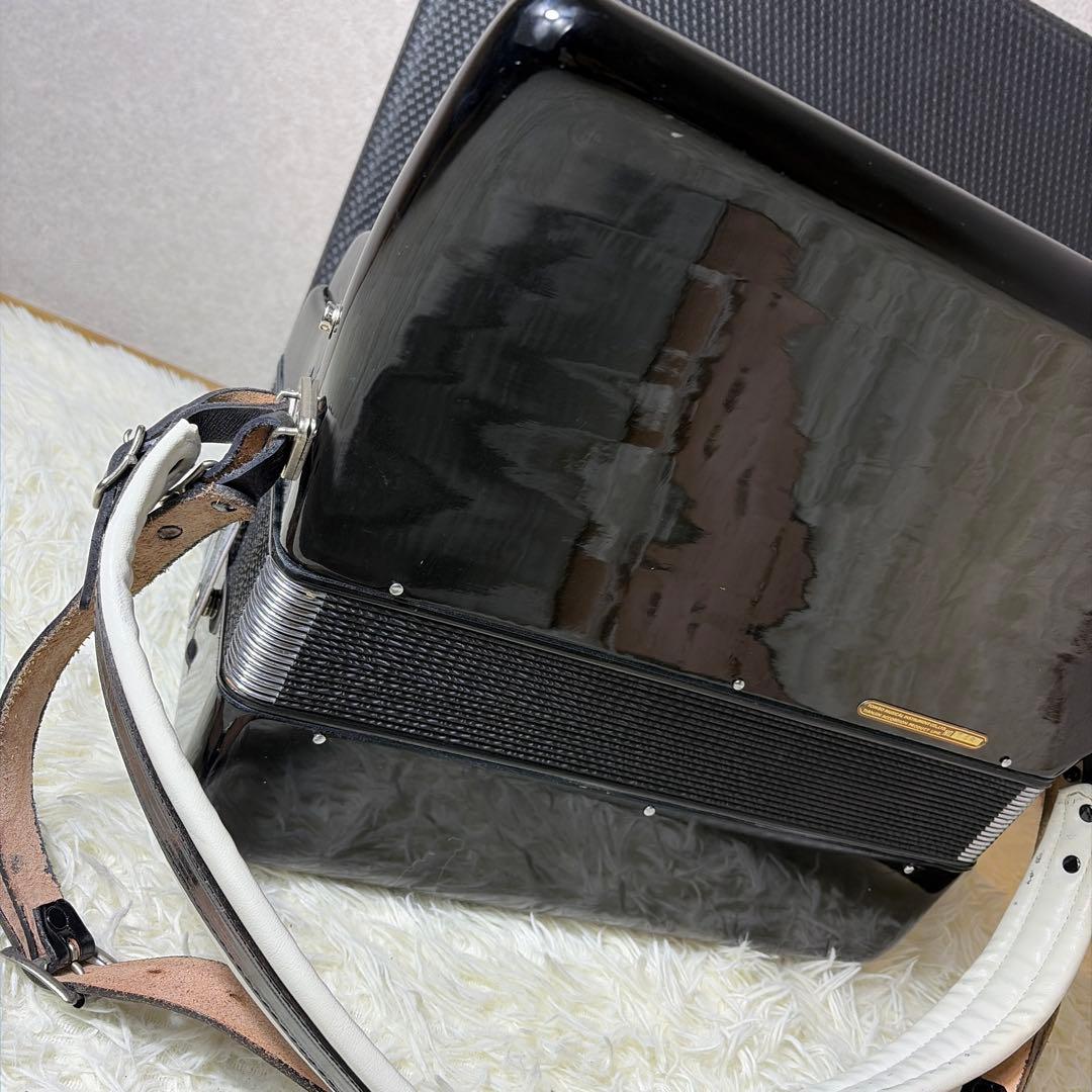 希少】オールブラック TOMBO トンボ アコーディオン T 48 ケース付