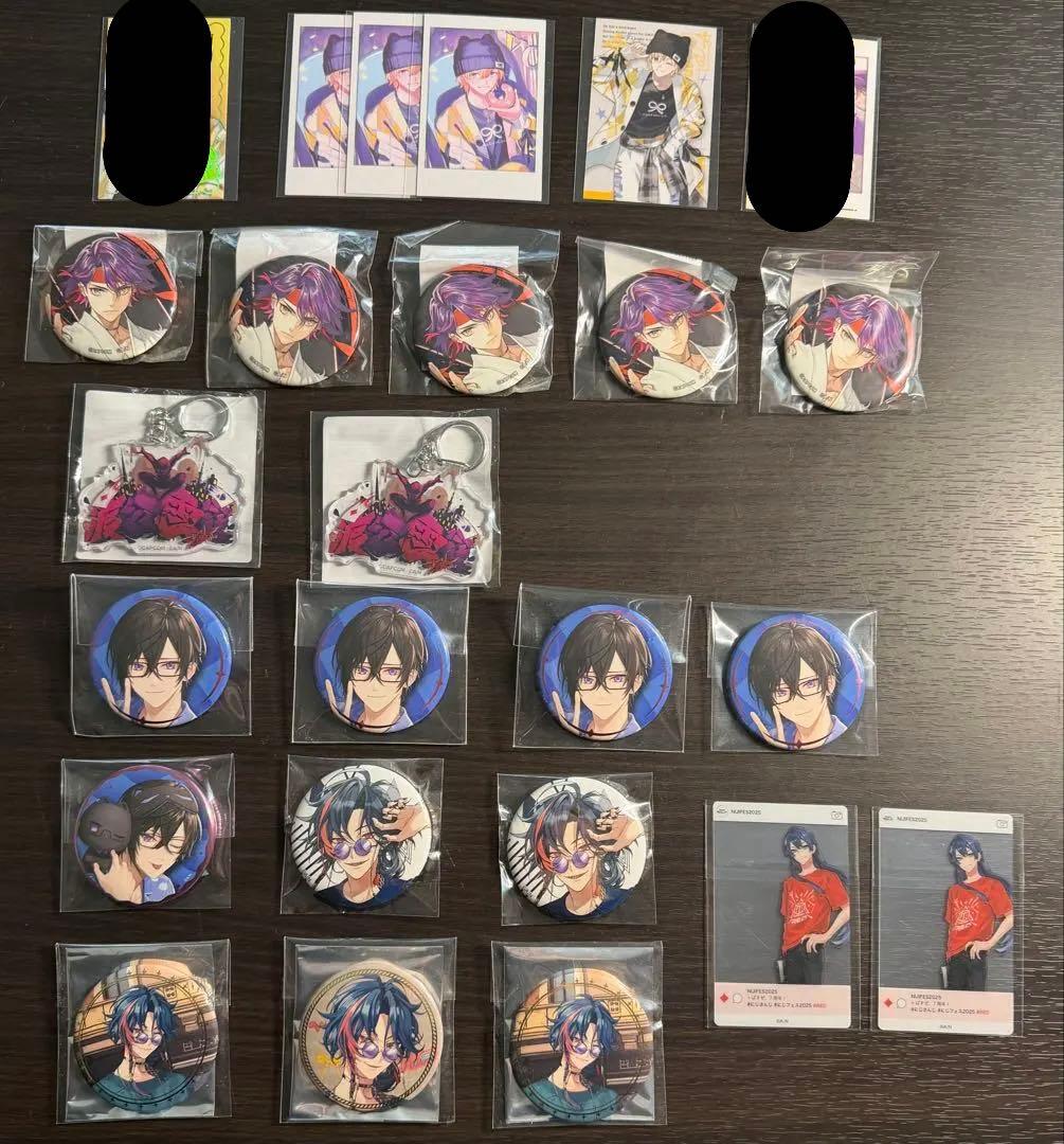 にじさんじ】ボイスカード ランダムカード 缶バッジ ウエハース【バラ