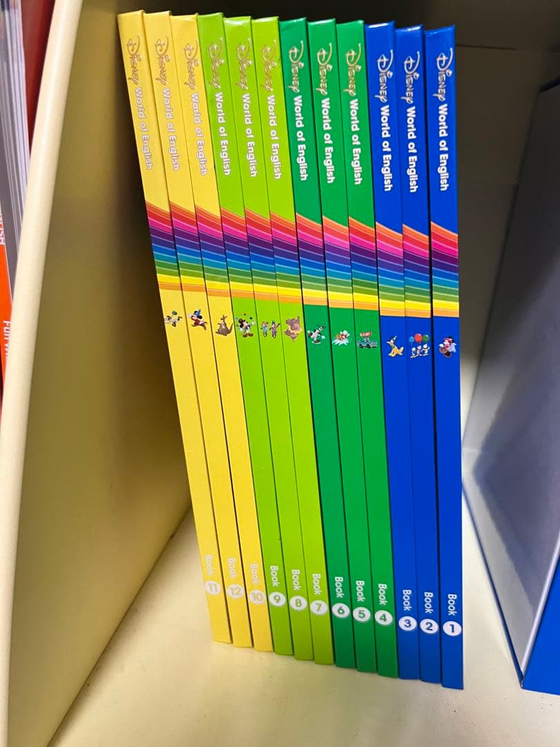 美品】Disney World of English 絵本12冊とCD