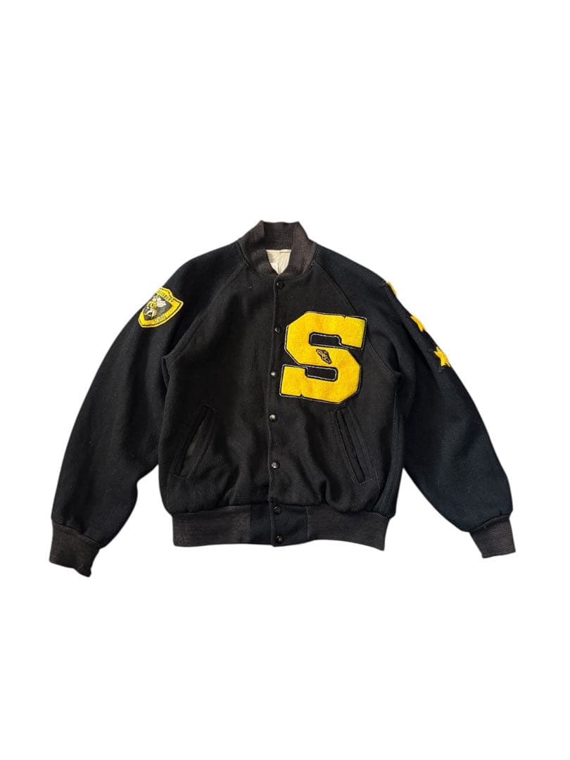 50s or 60s ウィングフット　希少ブラックウールスタジャン 楽天市場】60s ビンテージ 希少 黒 ☆ JEM WEST POINT ウエスト