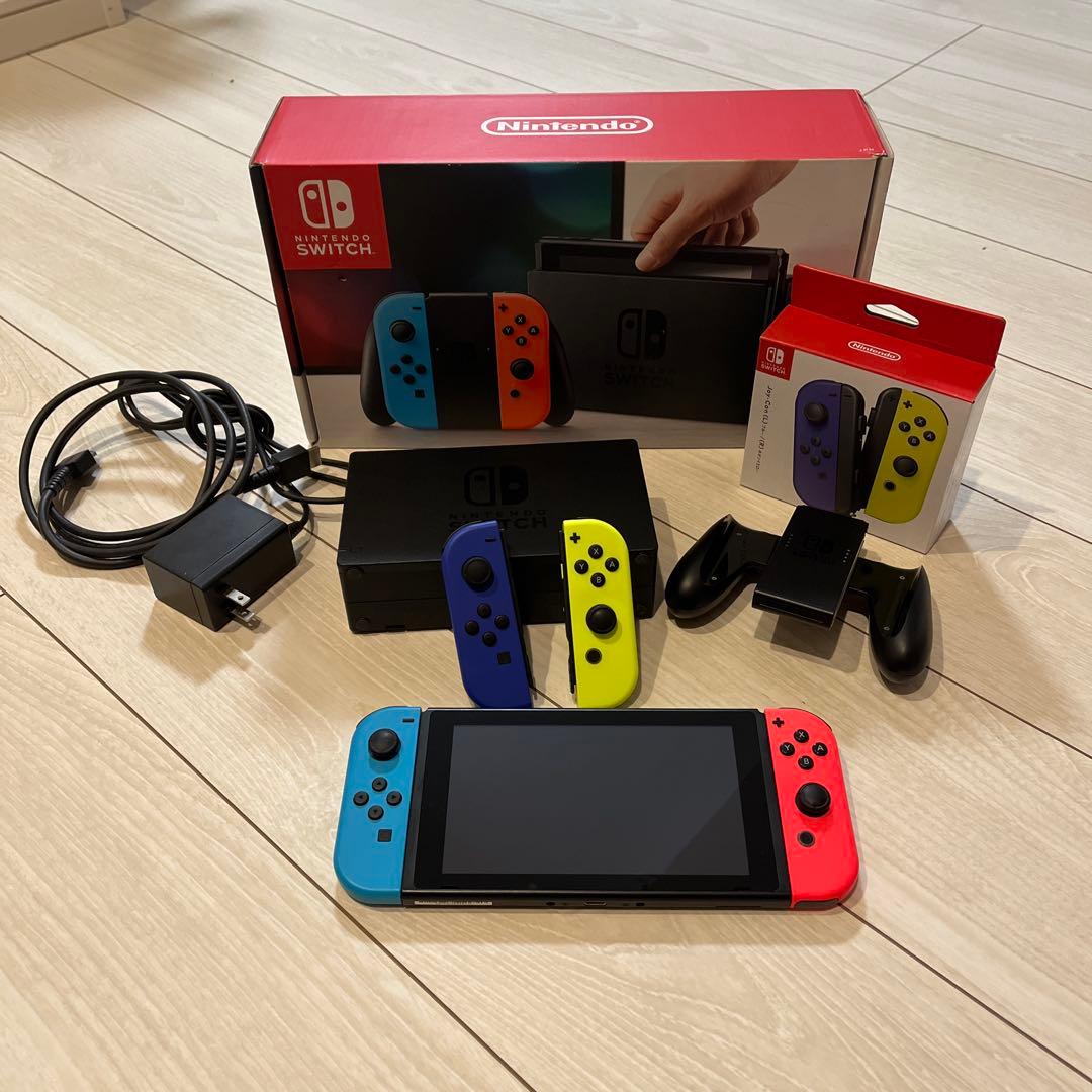 Nintendo Switch 本体 ジョイコン付き - メルカリ