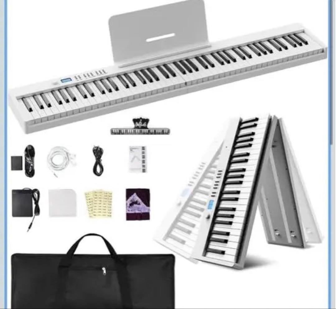 Moon  電子ピアノ 88鍵盤 折りたたみ式 電子キーボード 白 折りたためる電子ピアノ！？「ORIPIA88」のご紹介！｜島村楽器 くずは