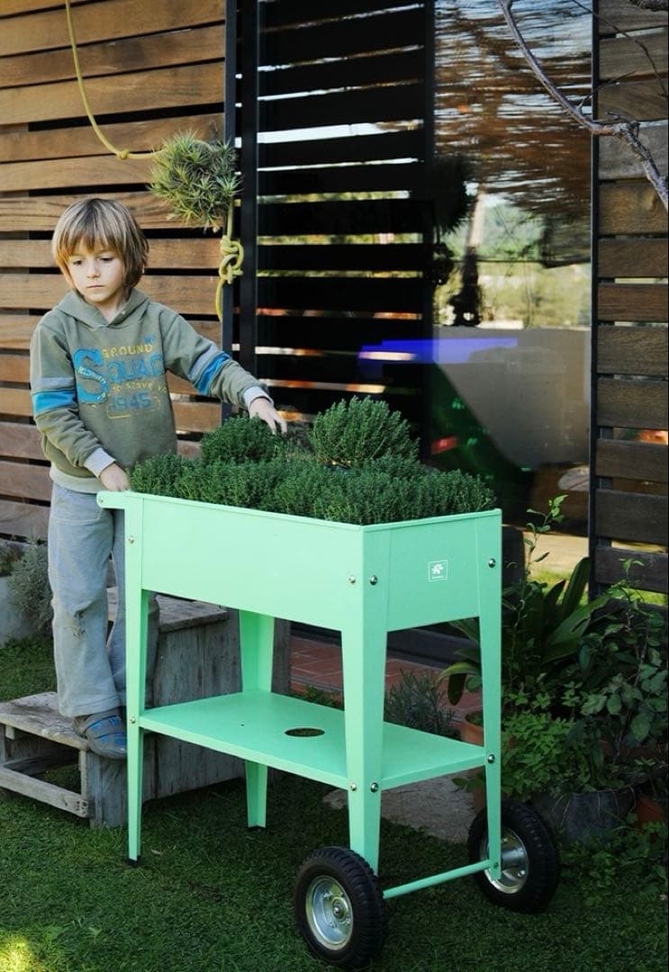 移動式栽培プランター トローリーワゴン ミントグリーン (希少カラー) Urba 楽天市場】【NEW】プラントスタンド トロリー フラワースタンド 移動式
