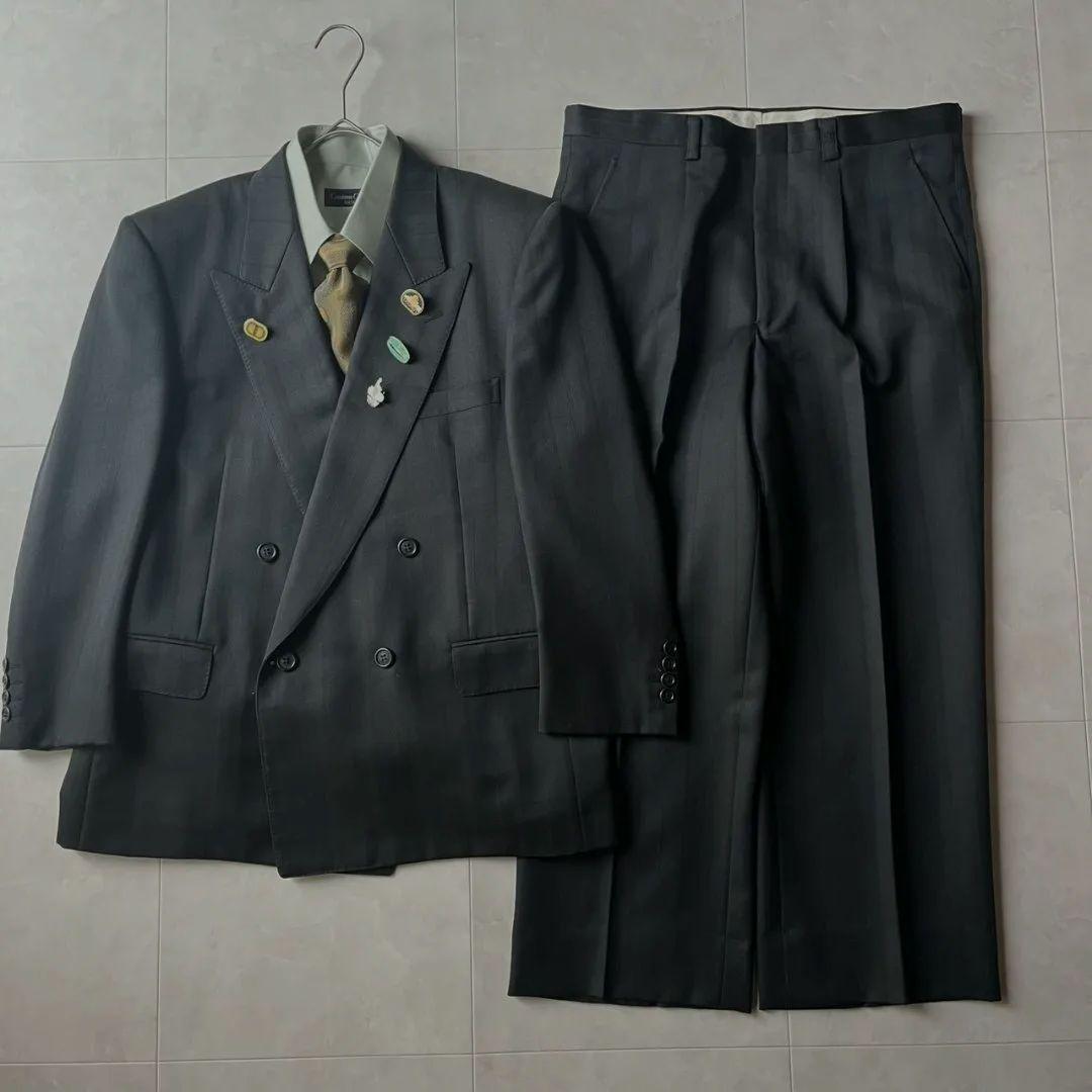 90s GIVENCHY ダブルスーツ 豪華5点セット シャツピンズ 2543ca7b1ab8b639d48abe0691469c
