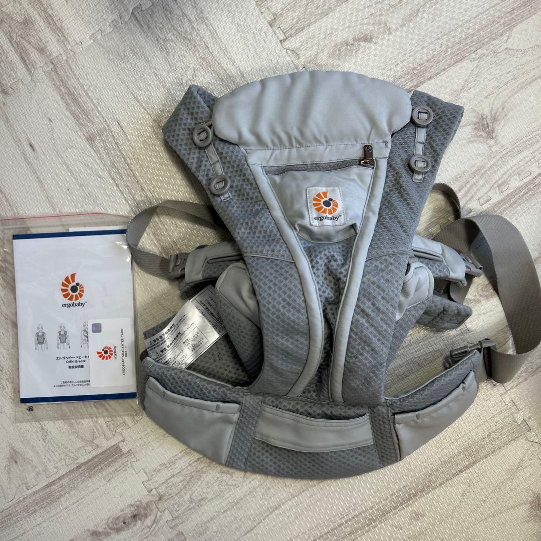 ergobaby OMNI Breeze 抱っこひも グレー 取扱説明書付き - メルカリ