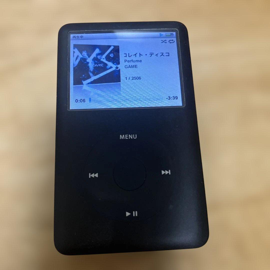 Apple iPod Classic ブラック　80GB Pre-Owned Apple 6th Gen iPod Classic 80GB Black MP3 Player (Good