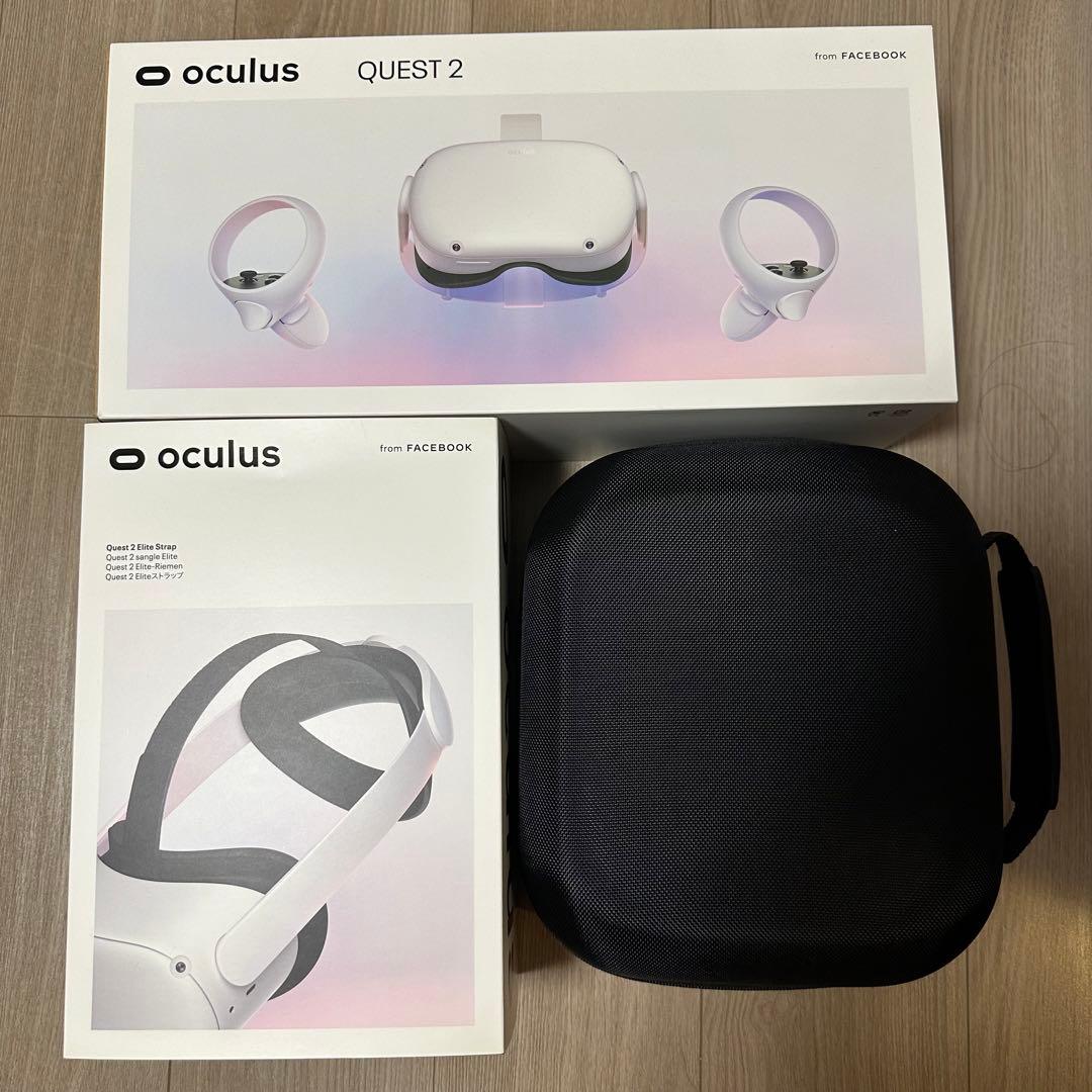 【値下げ】 Quest 2 128GB ストラップ付 Meta Quest 2 Eliteストラップ | VRヘッドストラップ | Meta Quest