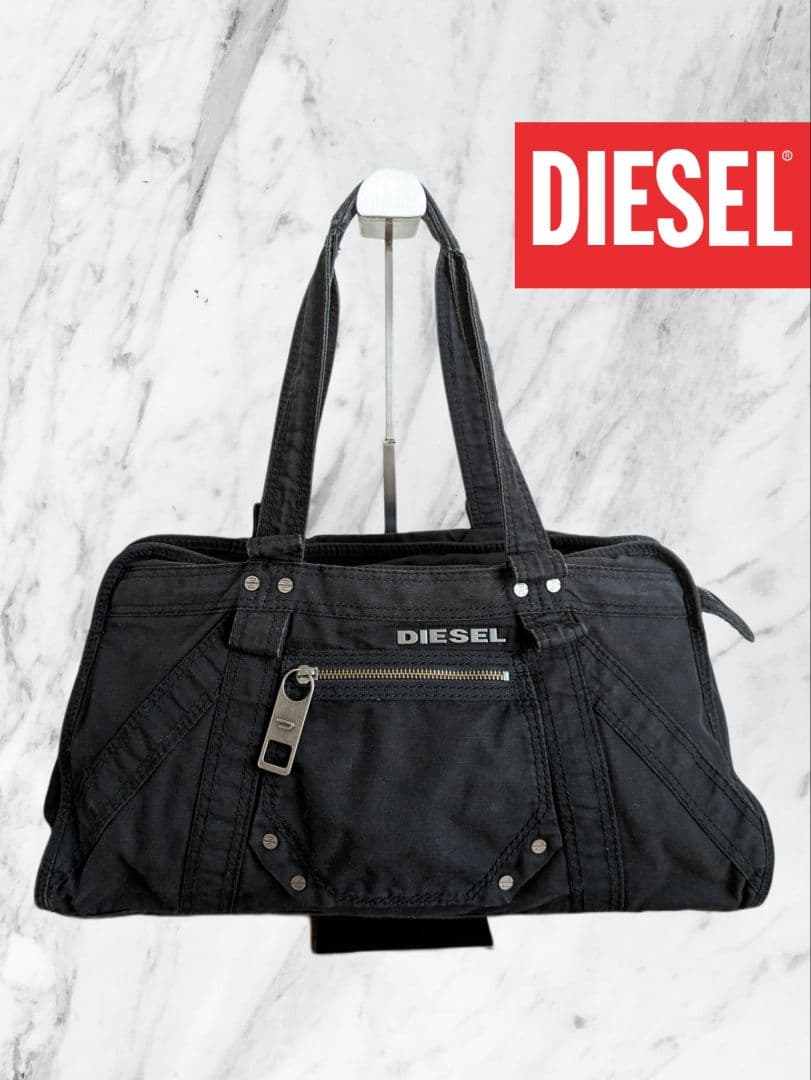 DIESEL ディーゼル archive metal logo バッグ y2k - メルカリ