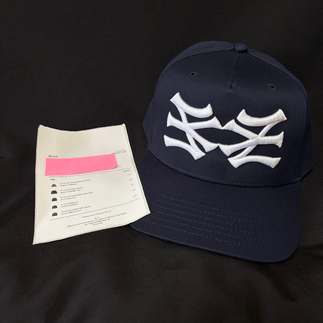 bnnd.（oMA オマ）ネイビー ダブルアイコン 正規品 キャップ - メルカリ