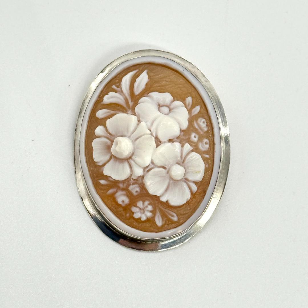 Salvatore Ferragamo フェラガモ ブローチ カメオ 925 - メルカリ