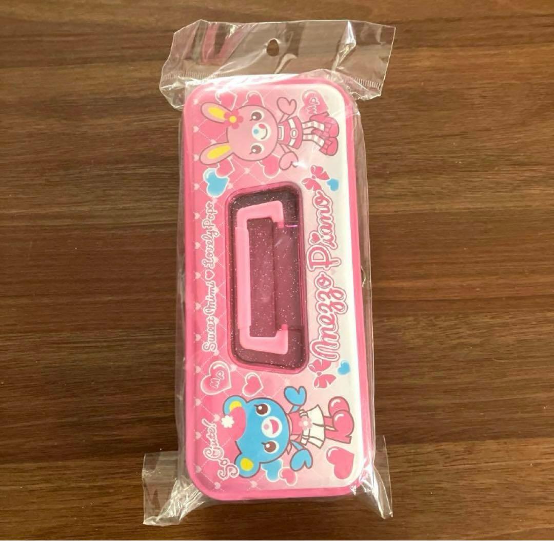 未使用品 平成 レトロ メゾピアノ ミミポポ 3段 缶ペン カンペン