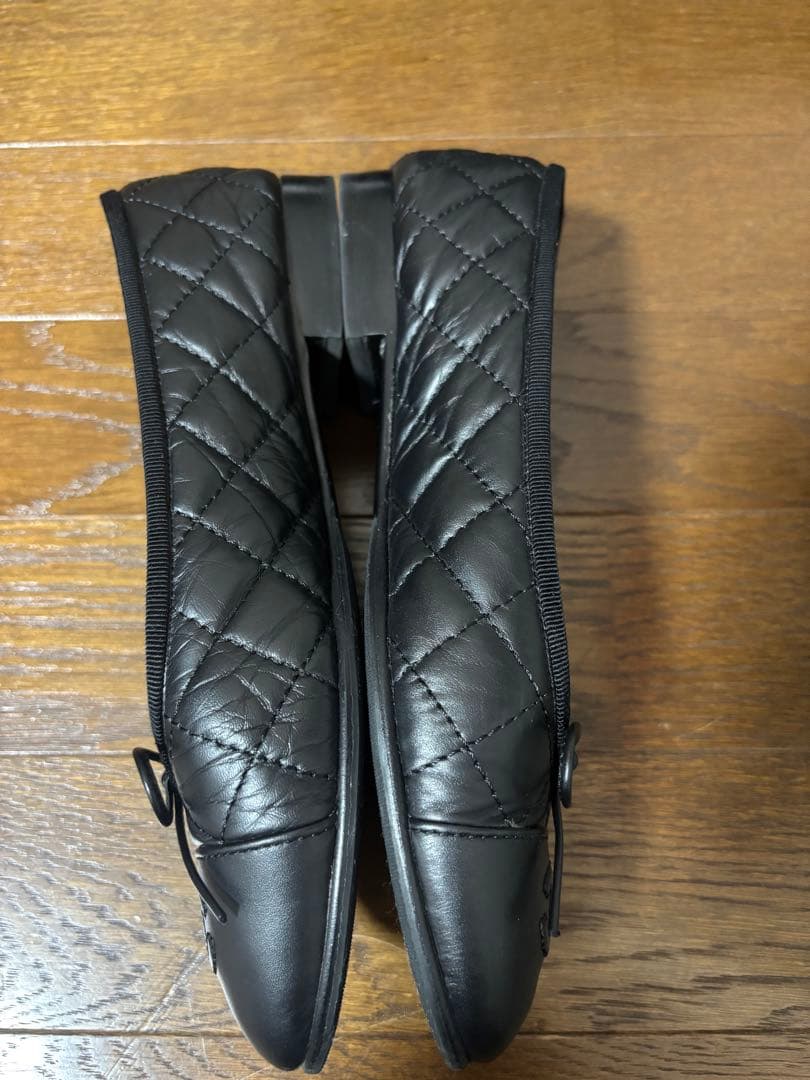 CHANEL マトラッセ　バレリーナ　シューズ　37.5C