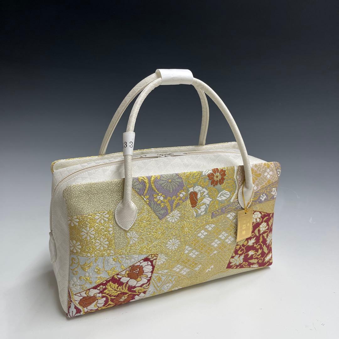 新品未使用品 京都 西陣織正絹帯地使用 利休バッグお茶席 2433 - メルカリ