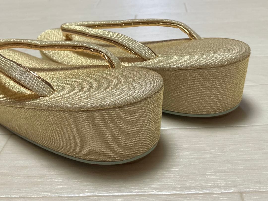 《未使用》草履バッグセット　礼装　ゴールド