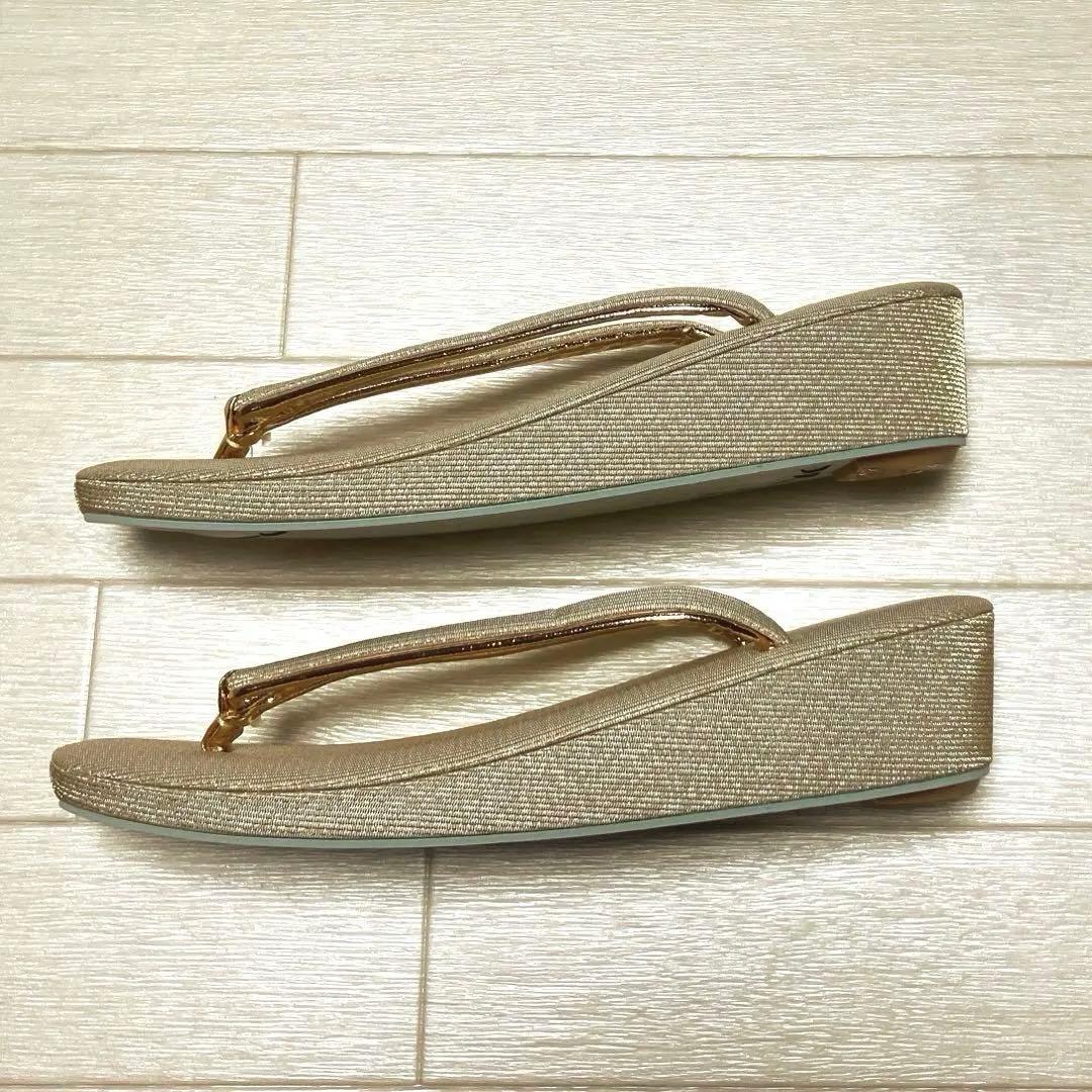 《未使用》草履バッグセット　礼装　ゴールド