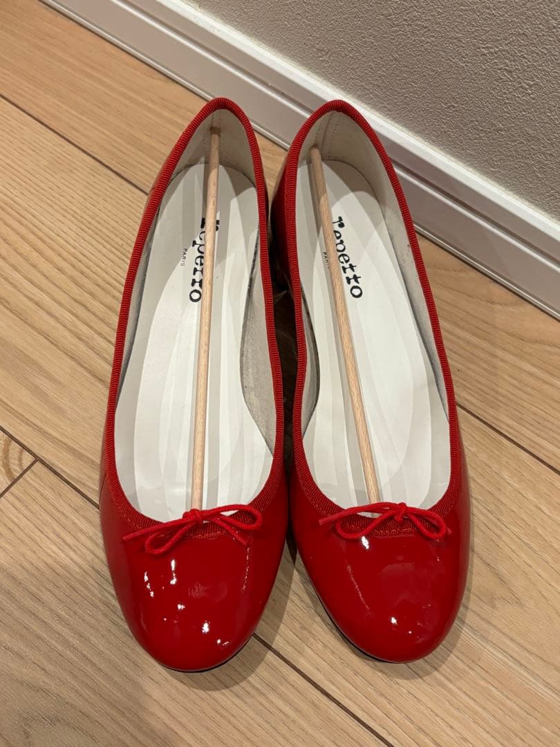 最終値下げ repetto レペット 赤 バレエシューズ 38.5サイズ repetto（レペット） 【並行輸入品】 レディースシューズ バレエ